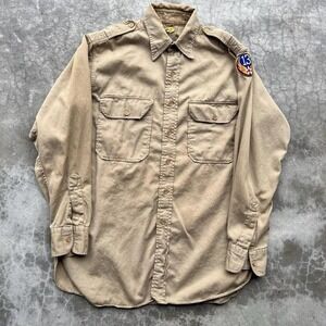Vintage 1940's WW2 officers cotton work shirt